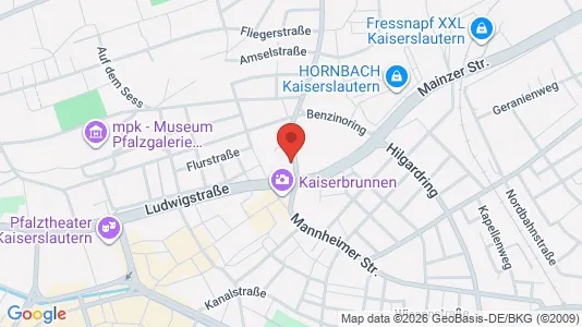 Apartments for rent i Kaiserslautern - kort over placeringen