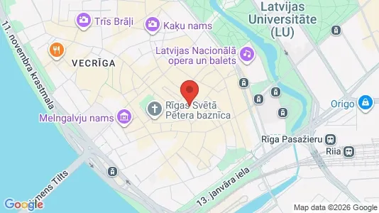 Apartments for rent i Riga Centrs - kort over placeringen