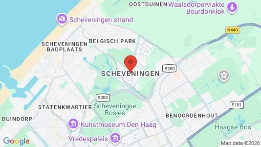 Apartments for rent i The Hague Scheveningen - kort over placeringen