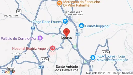 Apartments for rent i Loures - kort over placeringen