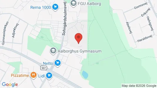 Apartments for rent i Aalborg Center - kort over placeringen