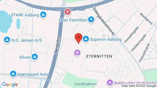 Apartments for rent i Aalborg Center - kort over placeringen