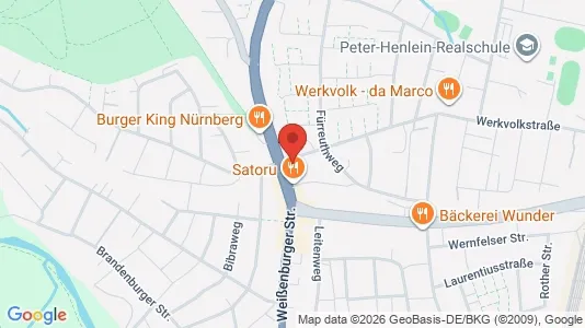 Apartments for rent i Nuremberg - kort over placeringen