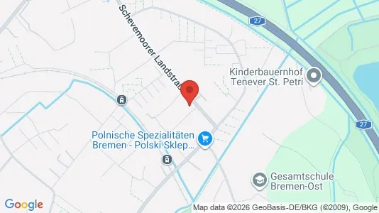 Apartments for rent i Bremen - kort over placeringen