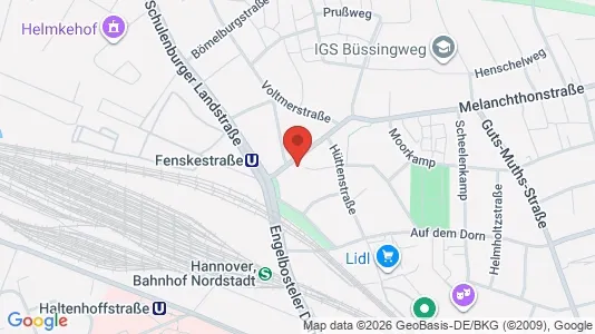 Apartments for rent i Hannover - kort over placeringen