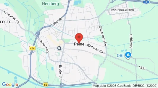 Apartments for rent i Peine - kort over placeringen