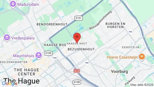 Houses for rent i The Hague Haagse Hout - kort over placeringen