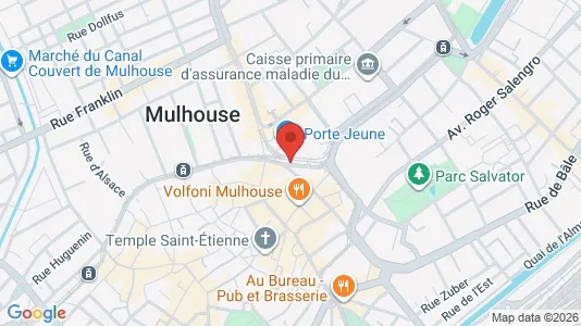 Apartments for rent i Mulhouse - kort over placeringen
