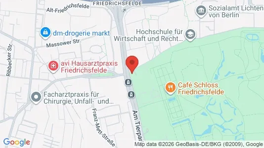 Apartments for rent i Berlin Lichtenberg - kort over placeringen