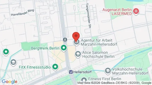 Apartments for rent i Berlin Marzahn-Hellersdorf - kort over placeringen
