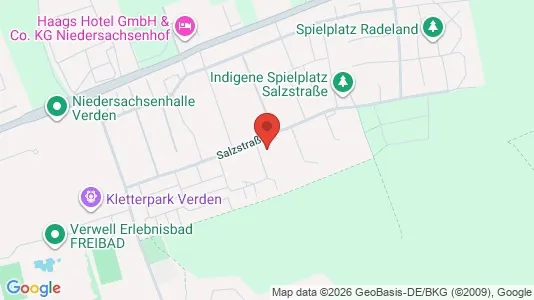 Apartments for rent i Verden - kort over placeringen