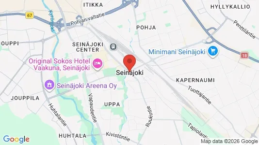Apartments for rent i Seinäjoki - kort over placeringen