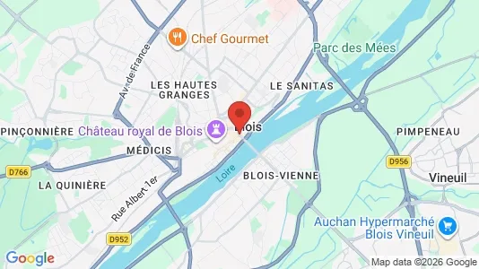 Apartments for rent i Blois - kort over placeringen