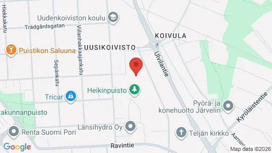 Apartments for rent i Pori - kort over placeringen