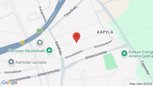 Apartments for rent i Kotka - kort over placeringen