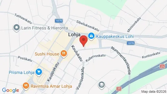 Apartments for rent i Lohja - kort over placeringen