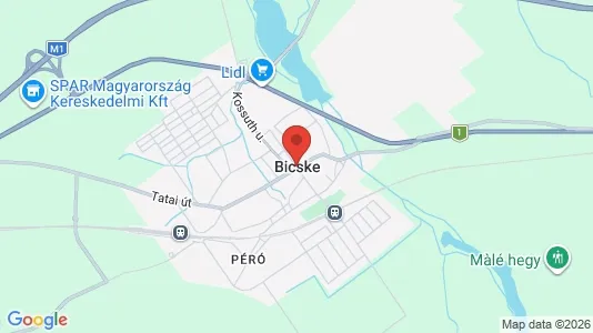Houses for rent i Bicskei - kort over placeringen