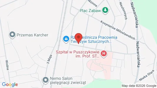 Apartments for rent i Poznański - kort over placeringen