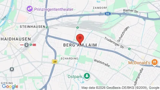 Apartments for rent i Munich Berg am Laim - kort over placeringen
