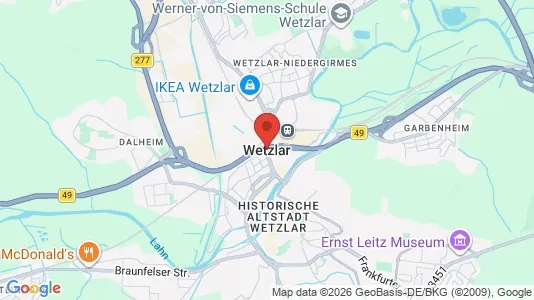 Apartments for rent i Lahn-Dill-Kreis - kort over placeringen