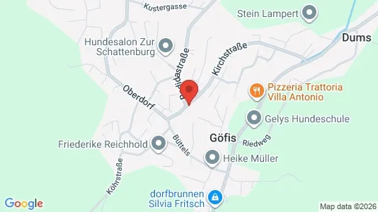 Apartments for rent i Göfis - kort over placeringen