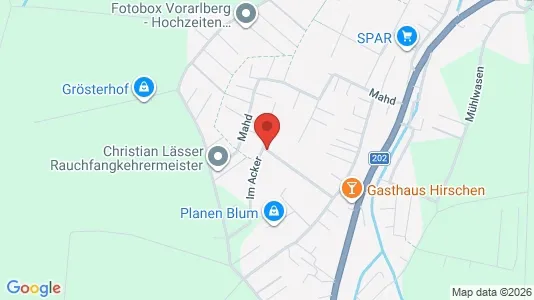 Apartments for rent i Fußach - kort over placeringen