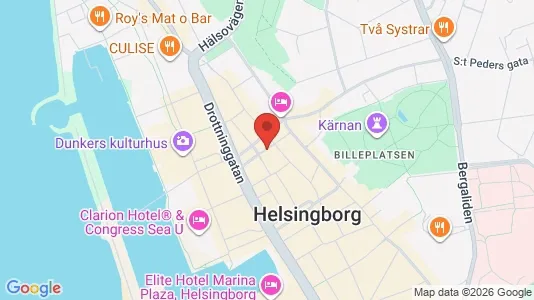 Apartments for rent i Helsingborg - kort over placeringen