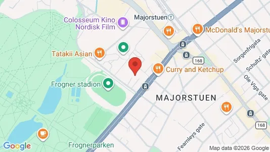 Apartments for rent i Oslo Frogner - kort over placeringen