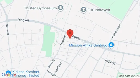 Apartments for rent i Thisted - kort over placeringen