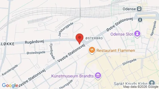 Apartments for rent i Odense C - kort over placeringen