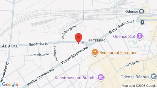 Apartments for rent i Odense C - kort over placeringen