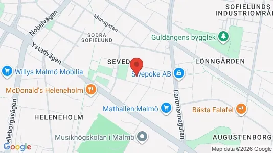 Apartments for rent i Sofielund - kort over placeringen
