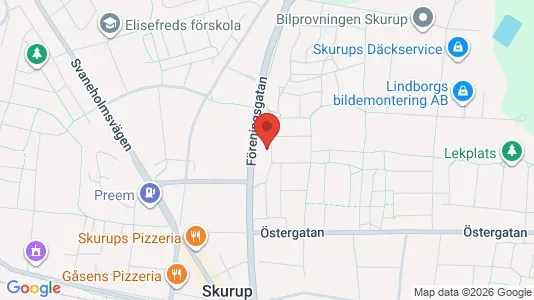 Apartments for rent i Skurup - kort over placeringen