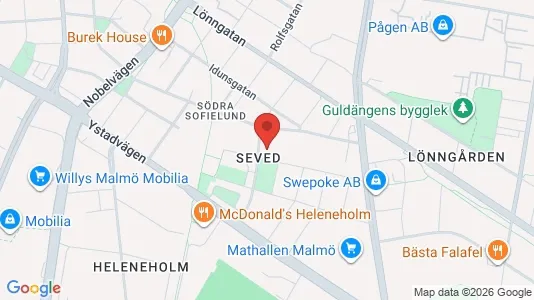 Apartments for rent i Sofielund - kort over placeringen