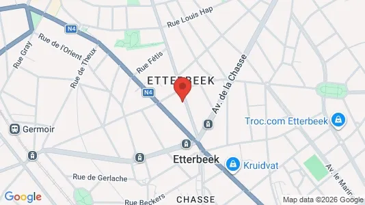 Apartments for rent i Brussels Etterbeek - kort over placeringen