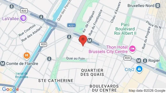 Apartments for rent i Stad Brussel - kort over placeringen