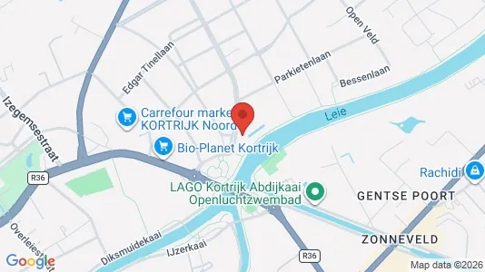 Apartments for rent i Kortrijk - kort over placeringen