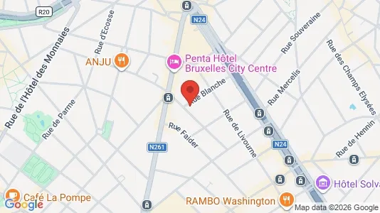 Apartments for rent i Brussels Sint-Gillis - kort over placeringen