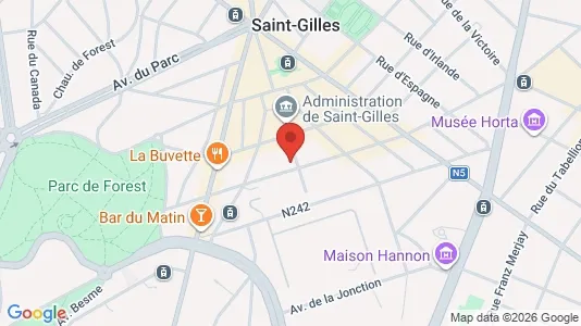 Apartments for rent i Brussels Sint-Gillis - kort over placeringen