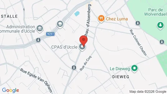 Apartments for rent i Brussels Ukkel - kort over placeringen