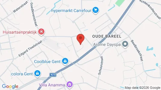 Apartments for rent i Gent Sint-Amandsberg - kort over placeringen