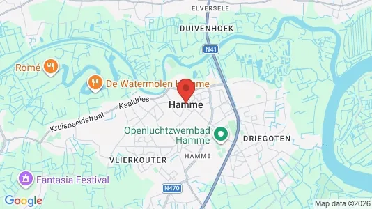 Houses for rent i Hamme - kort over placeringen