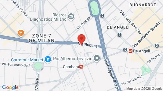 Rooms for rent i Milano Zona 7 - Baggio, De Angeli, San Siro - kort over placeringen