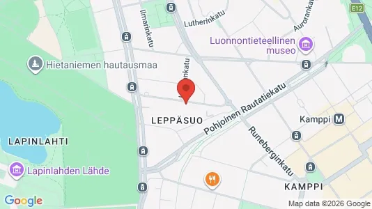 Apartments for rent i Helsinki Eteläinen - kort over placeringen
