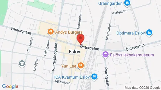 Apartments for rent i Eslöv - kort over placeringen