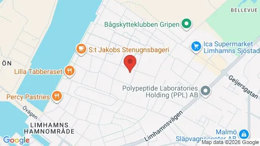Apartments for rent i Limhamn/Bunkeflo - kort over placeringen