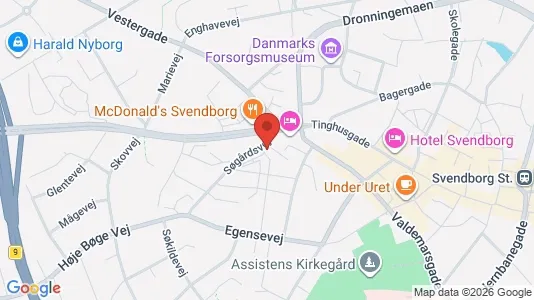 Apartments for rent i Svendborg - kort over placeringen