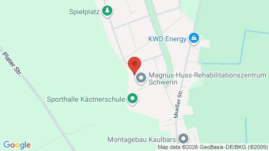 Apartments for rent i Schwerin - kort over placeringen