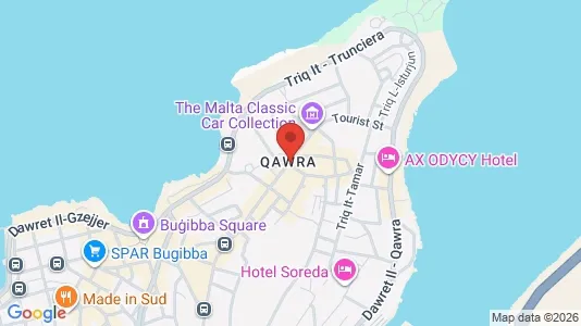 Apartments for rent i Il-Qala - kort over placeringen