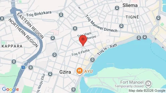 Apartments for rent i Il-Qala - kort over placeringen